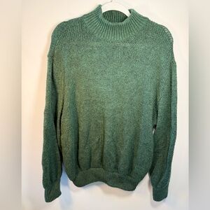 Aerie Women Green Turtleneck Sweater Pullover Size Large
